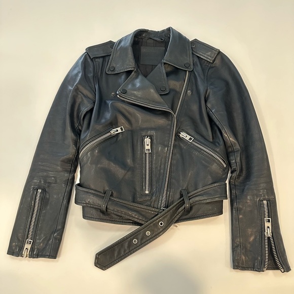 Allsaints Balfern Leather Jacket - Picture 5 of 16